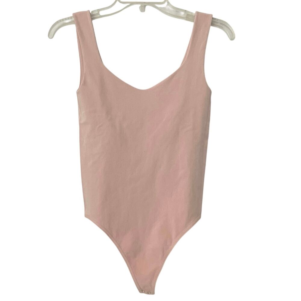 Free People Intimately Bodysuit Womens Size M/L Washed Blush Feminine Balletcore